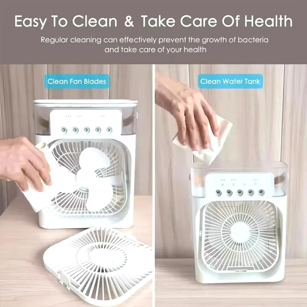 Summer Cooling Fan Desktop Humidifier New Five-Hole Spray Fan USB Portable Practical Hydrocooling Indispensable Chiller Office